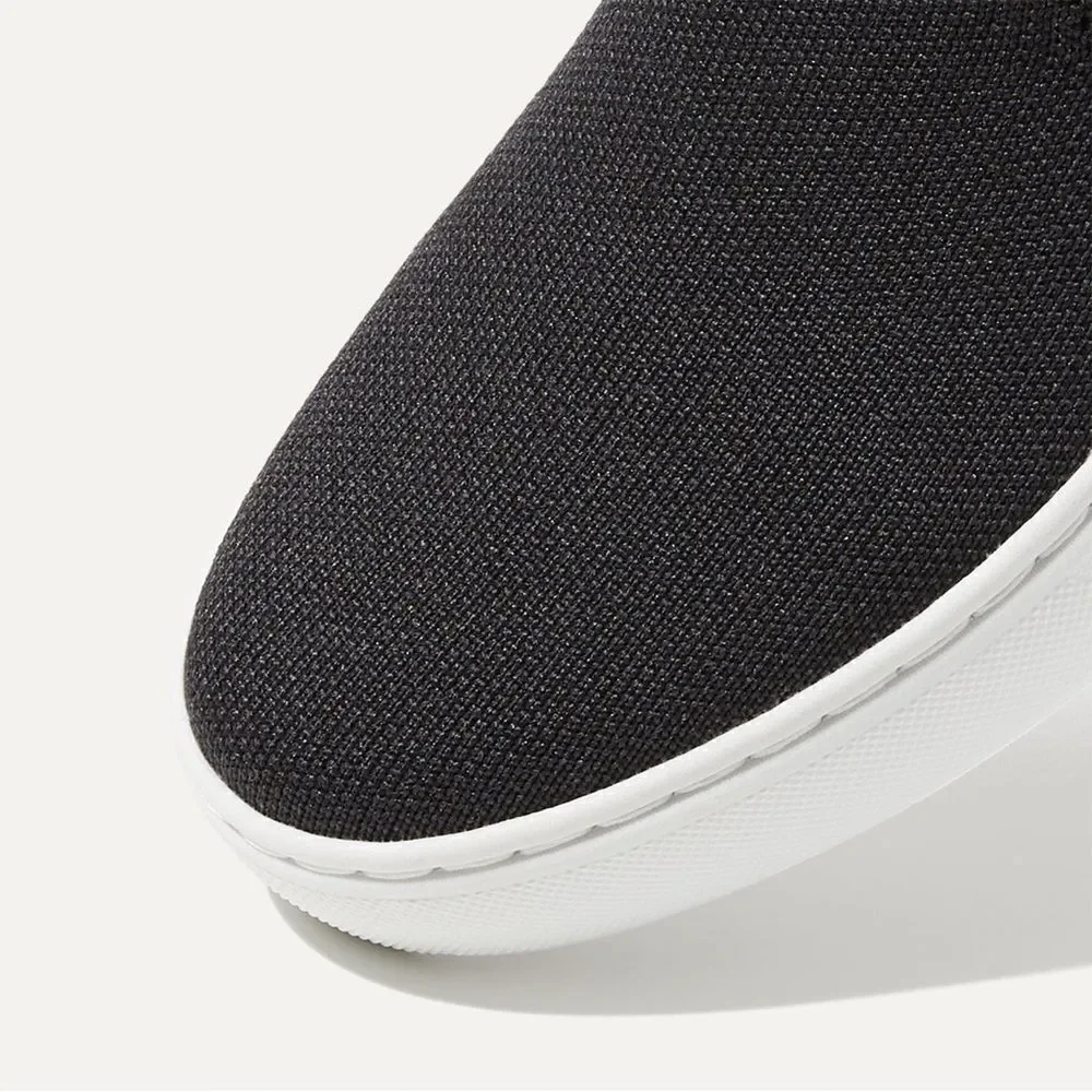 Rothy’s The Original Slip On Sneaker in Black Solid